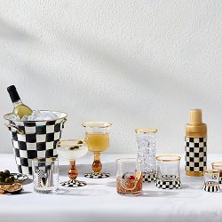 MacKenzie-Childs Courtly Check Coupe Glass