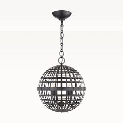 Mill Globe Lantern, Aged Iron, Small