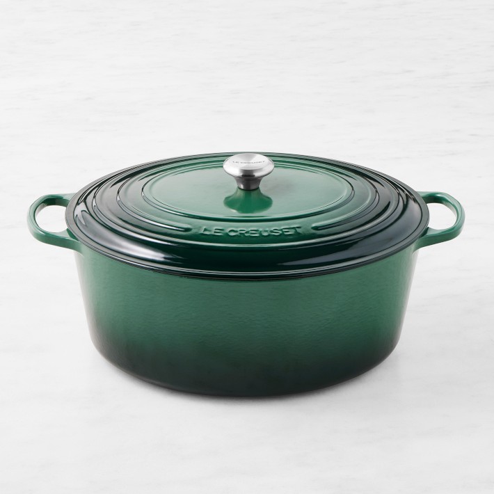 Le Creuset Signature Enameled Cast Iron Oval Dutch Oven 15.5 Qt in Artichaut