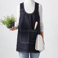 Flora Animalia Worker's Gardening Apronette, Indigo