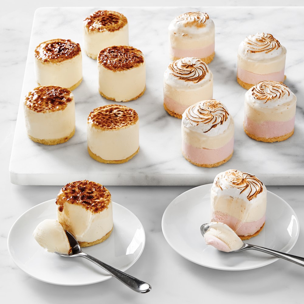 Baked Alaska & Crème Brûlée Mini Ice Cream Cakes, Set of 12