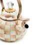 MacKenzie-Childs Mocha Check Whistling Kettle