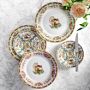 Famille Rose Turkey Appetizer Plates, Set of 4