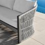 Pasadena Outdoor Metal and Rope Sofa (76&quot;)