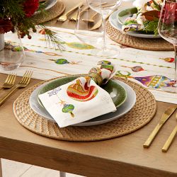 Holiday Ornaments Table Runner