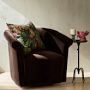 Arleta Roll Arm Swivel Chair