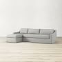Ghent Slope Arm Slipcovered 2-Piece L-Shape Sofa with Chaise (109&quot;)
