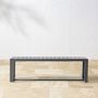 Santa Barbara Outdoor Metal Dining Bench (56&quot;)