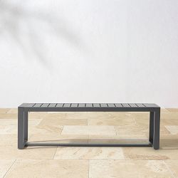 Santa Barbara Outdoor Metal Dining Bench (56&quot;)