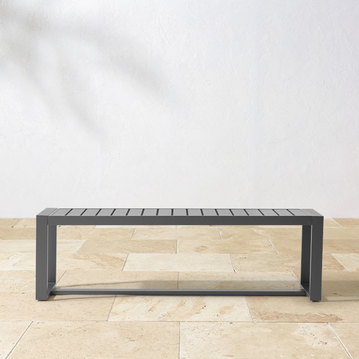 Santa Barbara Outdoor Metal Dining Bench (56&quot;)