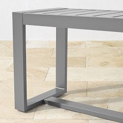 Santa Barbara Outdoor Metal Dining Bench (56&quot;)