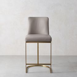 Bradley Upholstered Curved Counter &amp; Bar Stool