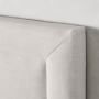 Irving Box-Tufted Upholstered Bed &amp; Headboard