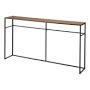 Yamazaki Home Long Open Console Table, Single Shelf, Black