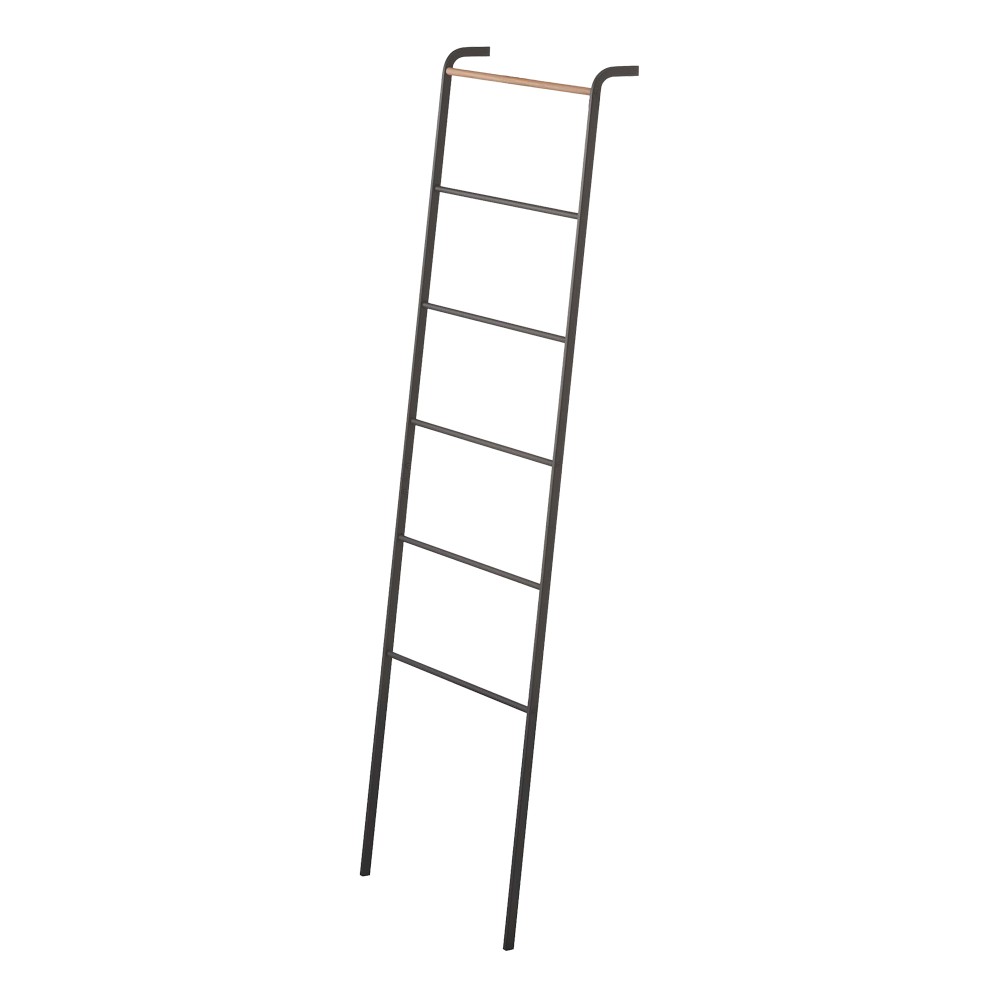 Yamazaki Home Leaning Storage Ladder, Black