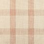 WS Uph Swatches Fabric Swatch, Textured Plaid, Taupe and Red