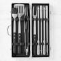 Williams Sonoma Black-Handled BBQ Tool Set with Storage Case