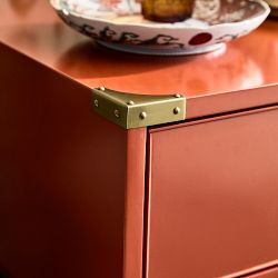 Campaign 3-Drawer Nightstand, Persimmon (30&quot;)
