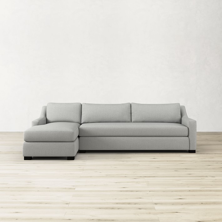 Ghent Slope Arm 2-Piece L-Shape Sofa with Chaise (31&quot;-78&quot;)