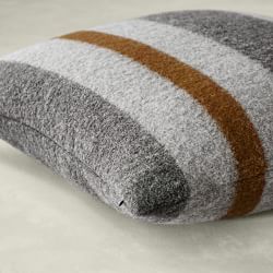 Italian Boiled Wool Stripe Pillow Cover