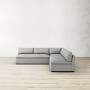 Laguna 3-Piece L-Shape Armless Loveseat Sectional (109&quot;-113&quot;)