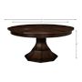 Giselle Jupe Extendable Round Dining Table (54&quot;-70&quot;)