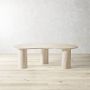 Marina Travertine Sculptural Coffee Table (55&quot;)