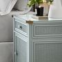 Sylvie Cane 1-Drawer Cabinet Nightstand (18&rdquo;)