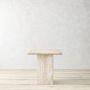 Ortega Travertine Side Table