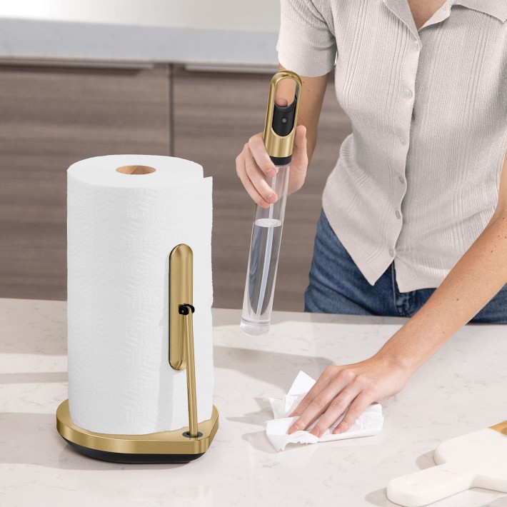Amazon.com: Home Basics Paper Towel Holder, Black : Home
