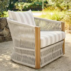 Pasadena Outdoor Teak Swivel Chair