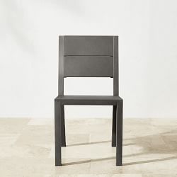 Larnaca Outdoor Slate Grey Metal Dining Side Chair