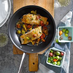 Williams Sonoma Signature Thermo-Clad&#8482; Stainless-Steel Nonstick Covered Fry Pan