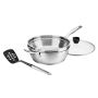 Cusinart Stainless-Steel Ceramic Nonstick Preferred Pan 4-Piece Cookware Set