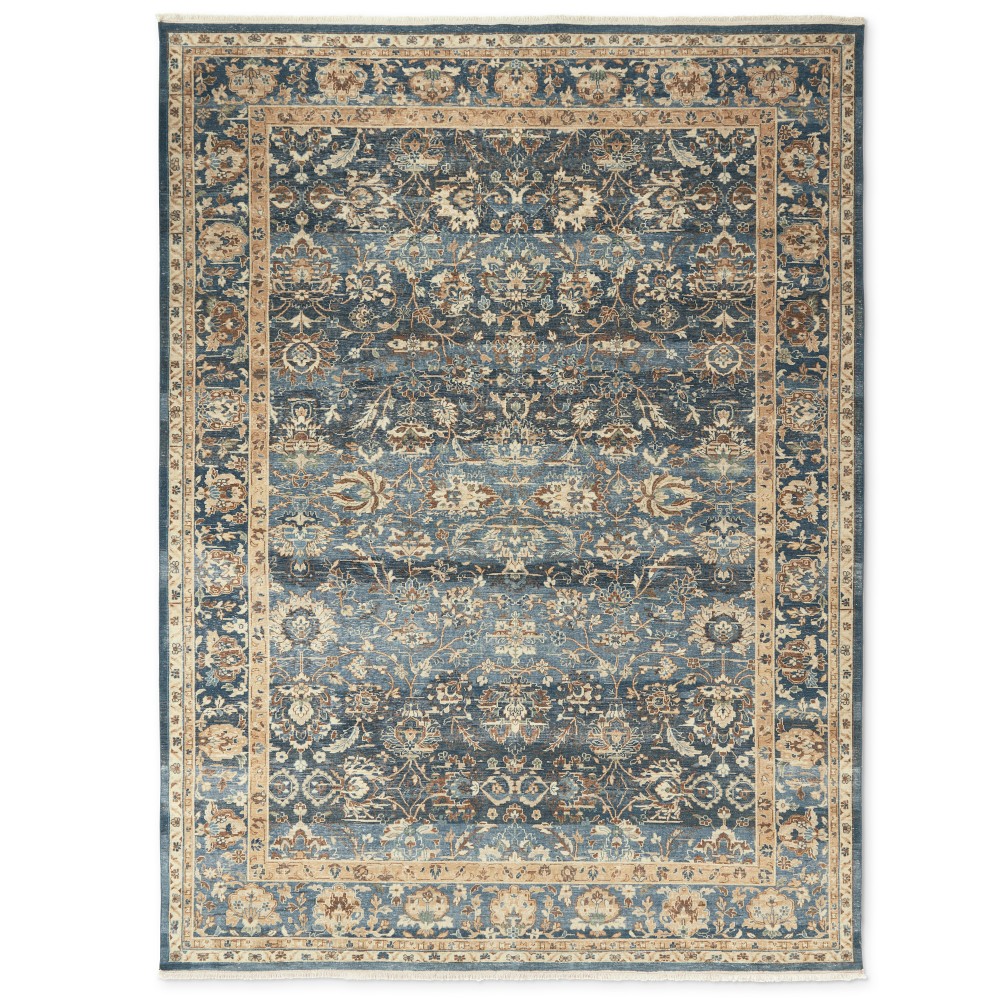 Elise Hand Knotted Rug, 6X9', Blue