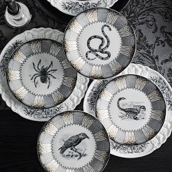 Spooky Soir&#233;e Appetizer Plates, Set of 4
