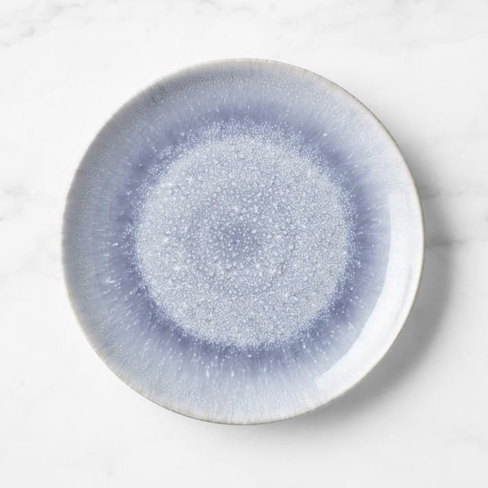 OPEN BOX: Cyprus Reactive Glaze Salad Plates, Set of 4, Light Blue