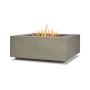 Cardona Square Fire Table, Mist Gray