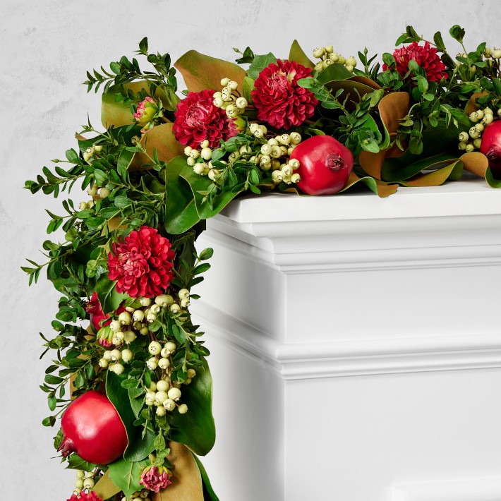 Faux Pomegranate Celebration Garland