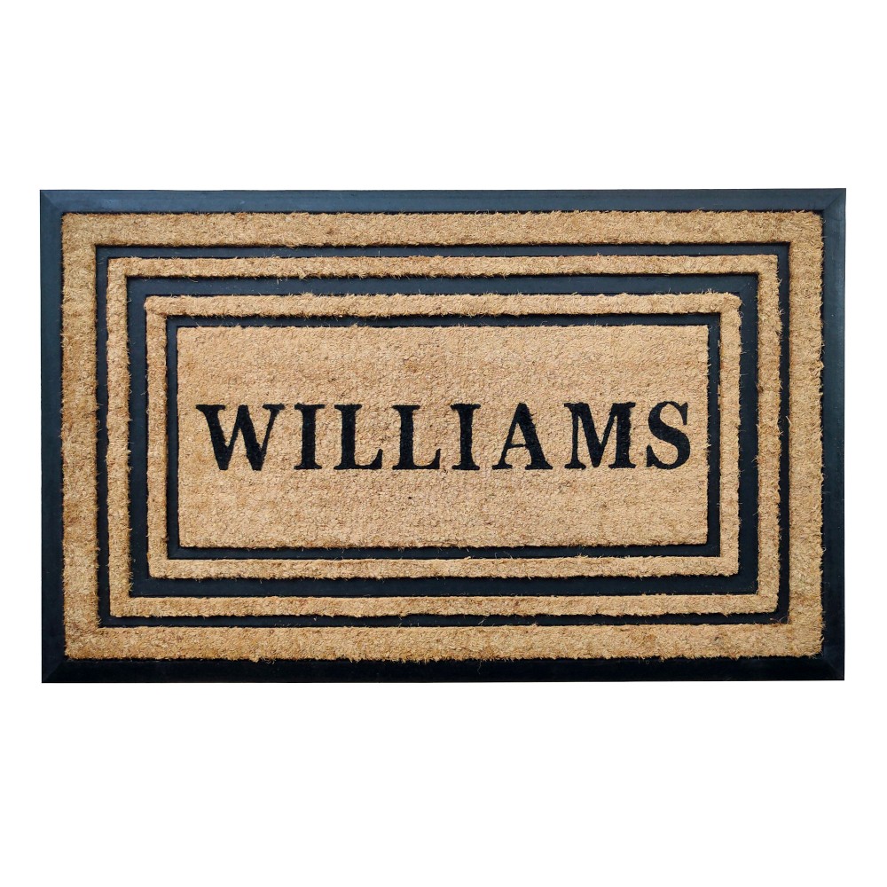 Personalized Williams Sonoma Triple Picture Frame Doormat, 22x36