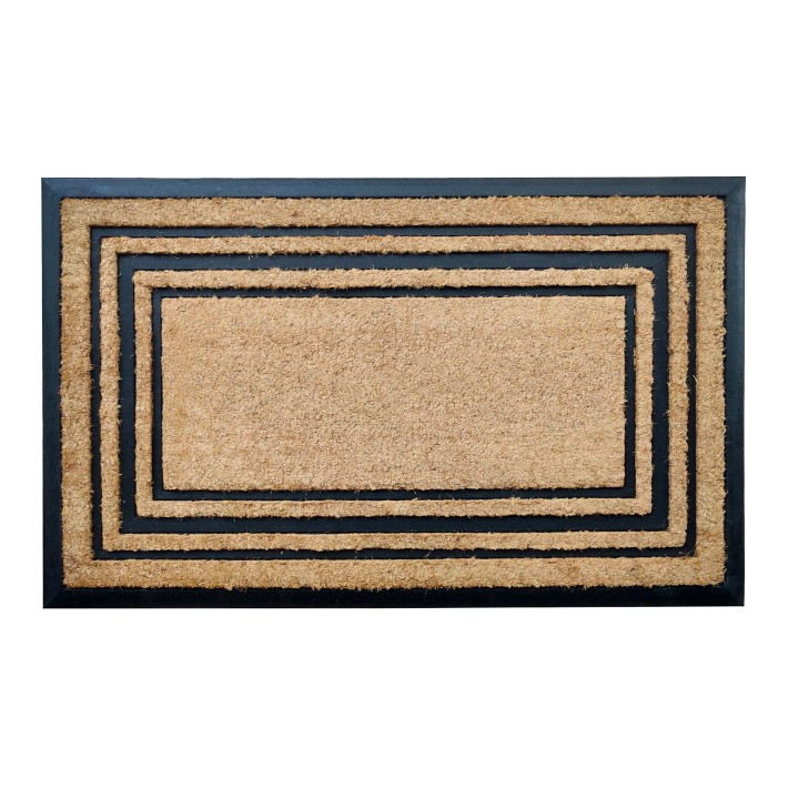 Williams Sonoma Triple Picture Frame Doormat 22x36