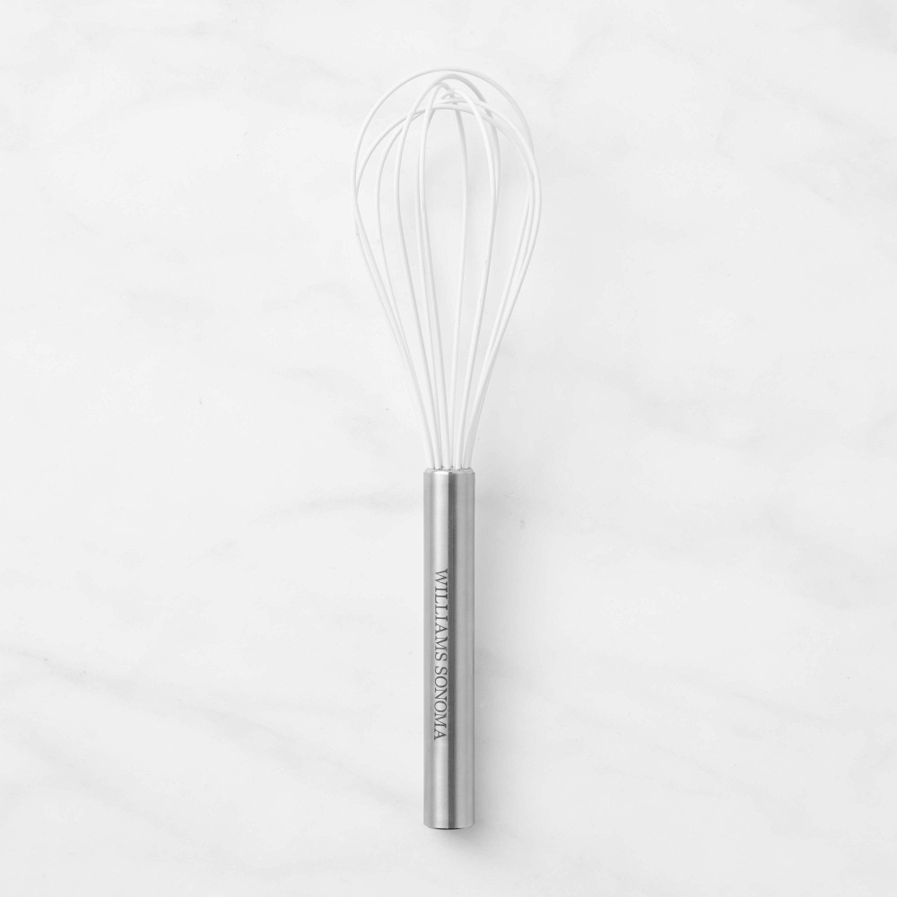 Williams Sonoma Stainless Steel Silicone Whisk - White