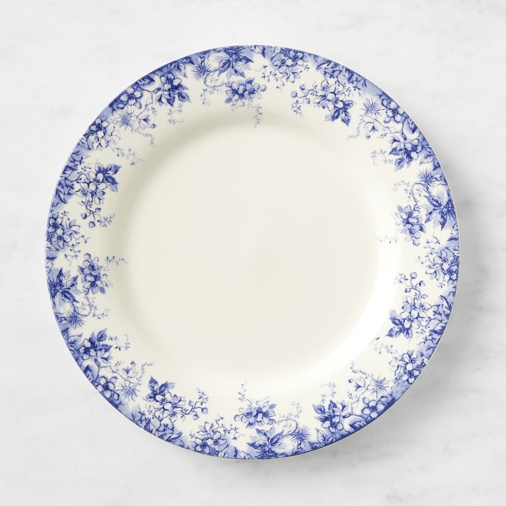English Floral Dinner Plates, Set of 4