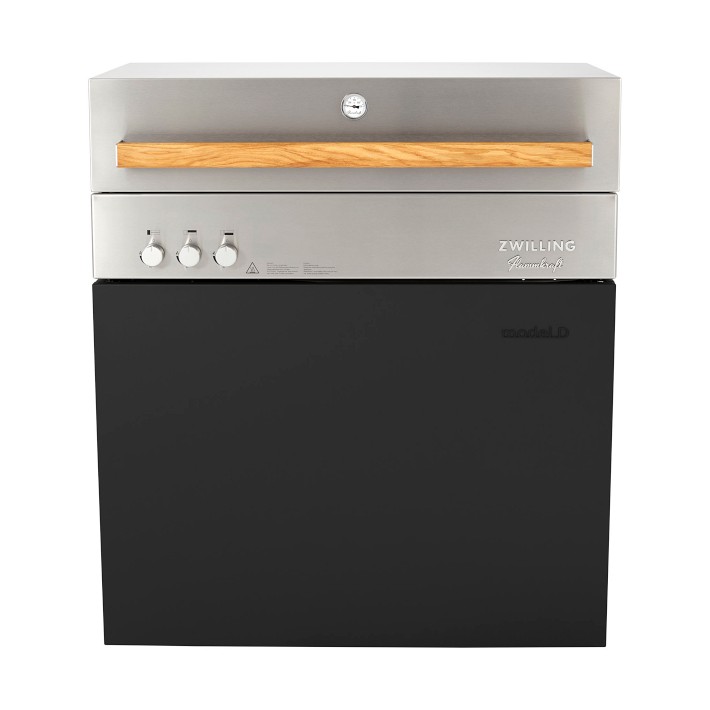 Zwilling Flammkraft Model D Module Freestanding Gas Grill, Black Matte