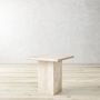 Ortega Travertine Side Table (20&quot;)