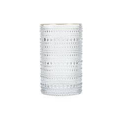 Fortessa Jupiter Highball Glasses, Gold Rim, Set of 6