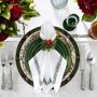 Leaf Garland Embroidered Napkins, Set of 4