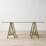 Mason Glass Top Desk (62&quot;)