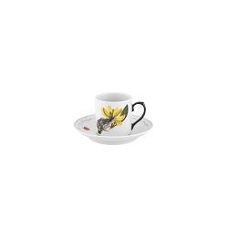Petites Histoires Espresso Cups &amp; Saucers, Set of 2