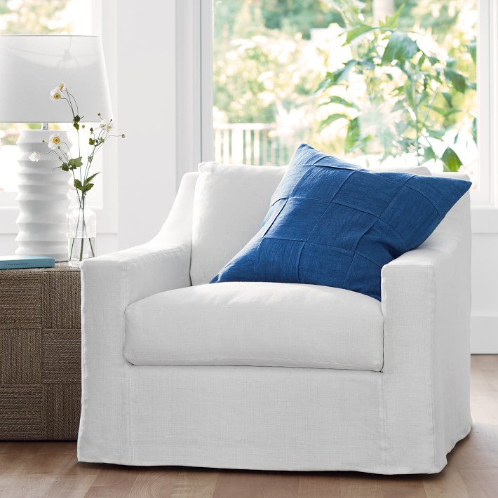 Ghent Slope Arm Slipcovered Occasional Chair
